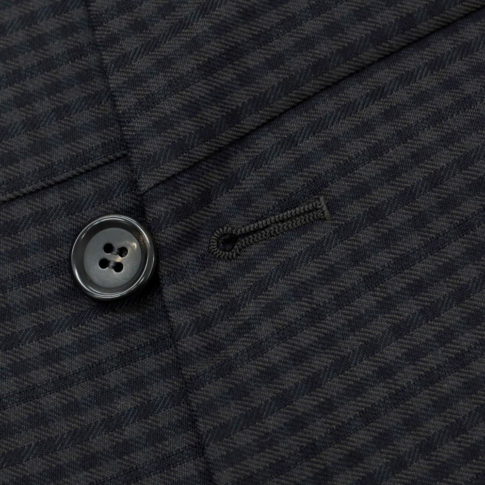 【中古】コムデギャルソン オムドゥ COMME des GARCONS HOMME DEUX 2023年秋冬 ウール チェック カジュアルジャケット ダークグレーxネイビー【サイズM】【GRY】【A/W】【状態ランクA】【メンズ】【758995】