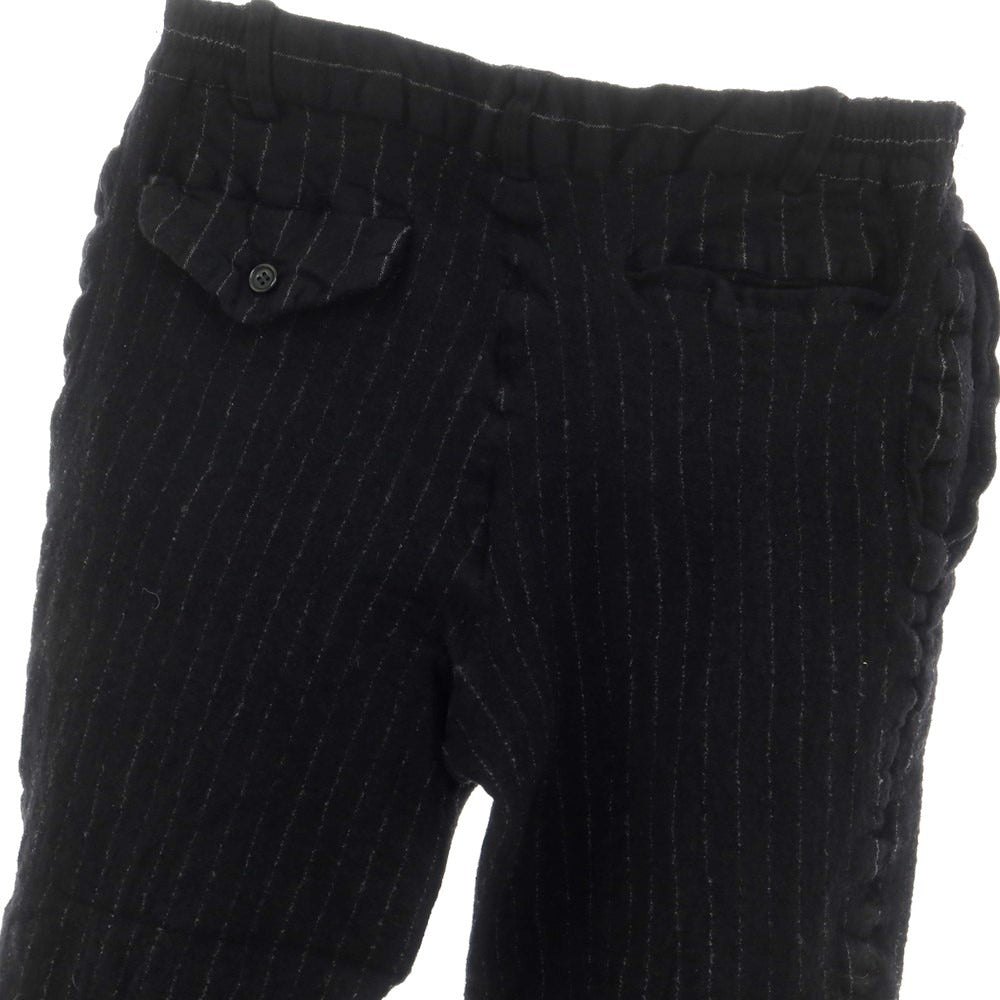 【中古】コムデギャルソン オムドゥ COMME des GARCONS HOMME DEUX 2023年秋冬 ウール ストライプ カジュアルスラックスパンツ ブラック【 XS 】【 状態ランクA 】【 メンズ 】
[DPD]