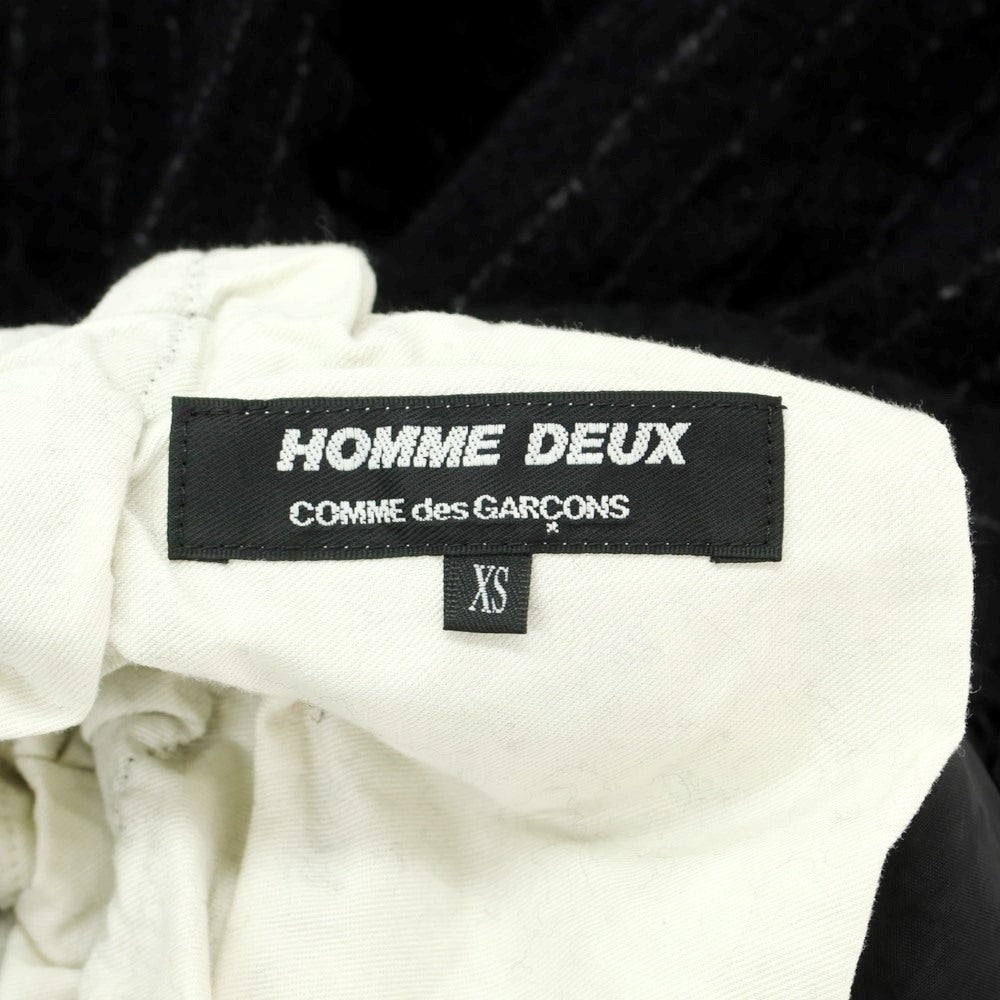 【中古】コムデギャルソン オムドゥ COMME des GARCONS HOMME DEUX 2023年秋冬 ウール ストライプ カジュアルスラックスパンツ ブラック【 XS 】【 状態ランクA 】【 メンズ 】
[DPD]