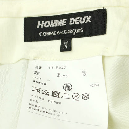 【中古】コムデギャルソン オムドゥ COMME des GARCONS HOMME DEUX 2023年秋冬 ツイルウール ドレススラックスパンツ ブラック【 M 】【 状態ランクA 】【 メンズ 】