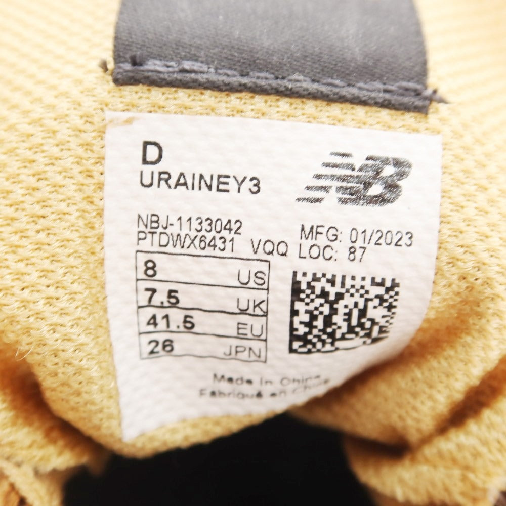 [Used] [Unused] eYe JUNYA WATANABE MAN × NEW BALANCE 2023 Spring/Summer URAINEY3 Sneakers, Light Brown [26cm] [Condition Rank S] [Men&