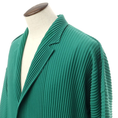 [Used] Homme Plisse Issey Miyake 2023 Fall/Winter Pleated Jacket Green [No size indicated (L)] [Condition Rank A] [Men&