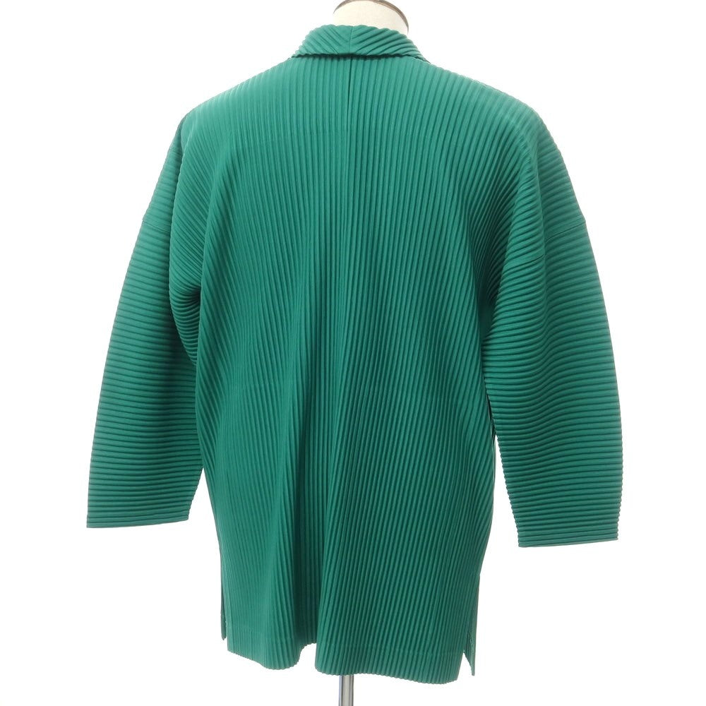 [Used] Homme Plisse Issey Miyake 2023 Fall/Winter Pleated Jacket Green [No size indicated (L)] [Condition Rank A] [Men&