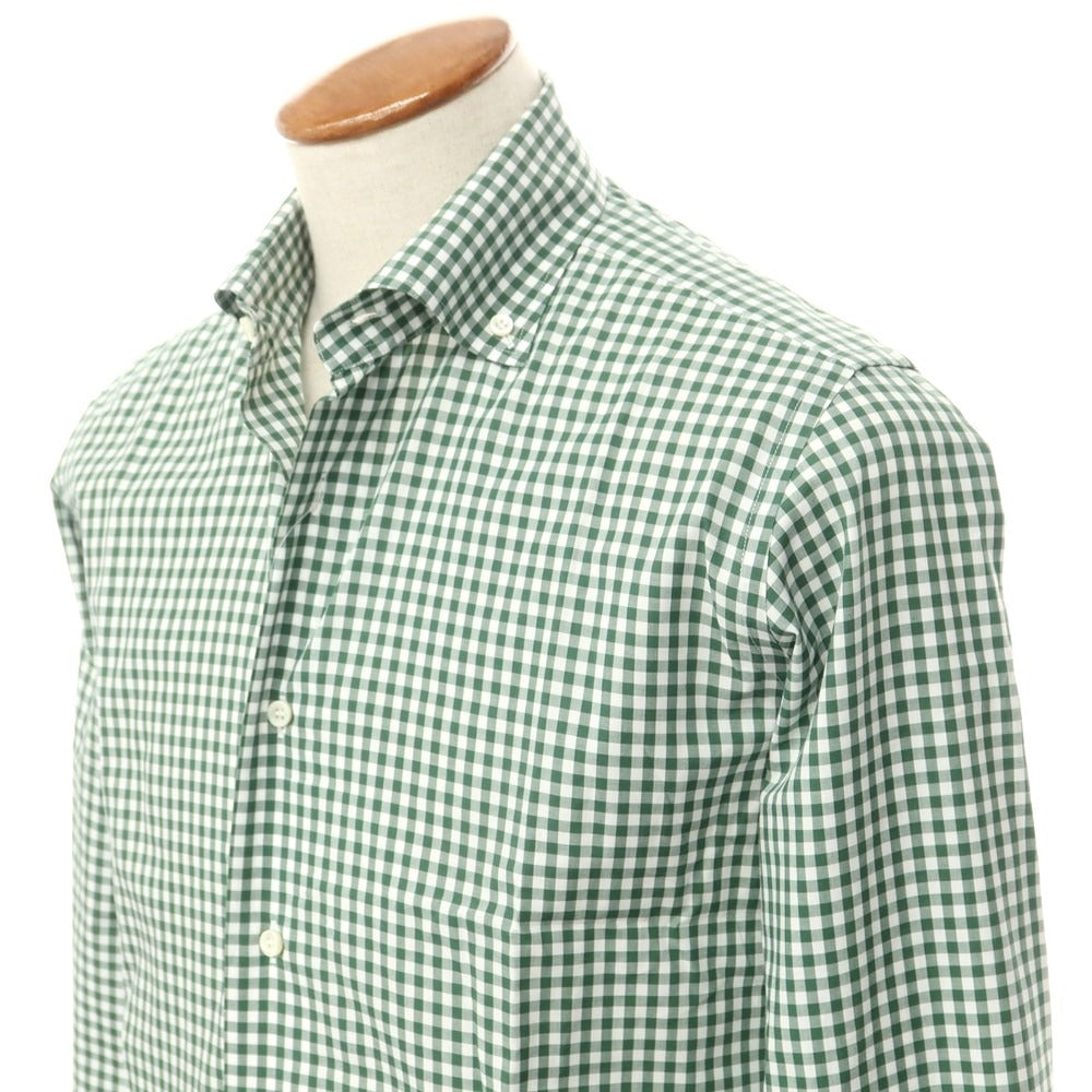 [Used] ORIAN Cotton Button-down Casual Shirt
 Green x White [Size 39] [GRN] [S/S/A/W] [Condition Rank B] ​​[Men&