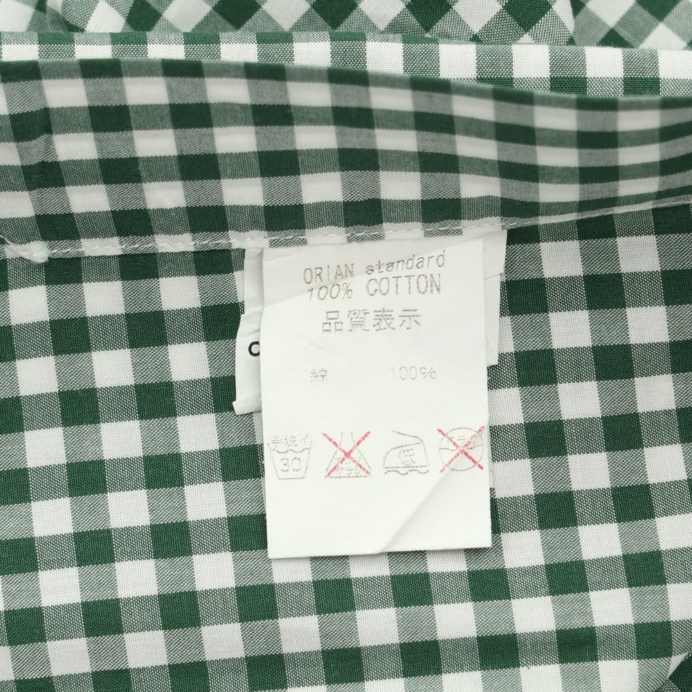 [Used] ORIAN Cotton Button-down Casual Shirt
 Green x White [Size 39] [GRN] [S/S/A/W] [Condition Rank B] ​​[Men&