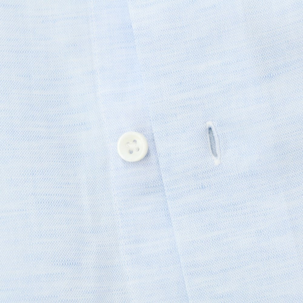 [Used] UNIVERSAL LANGUAGE Cotton Linen Button-down Casual Shirt Light Blue [M] [Condition Rank C] [Men&