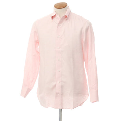 [Used] UNIVERSAL LANGUAGE Cotton Linen Button-down Casual Shirt Light Pink [M] [Condition Rank B] [Men&