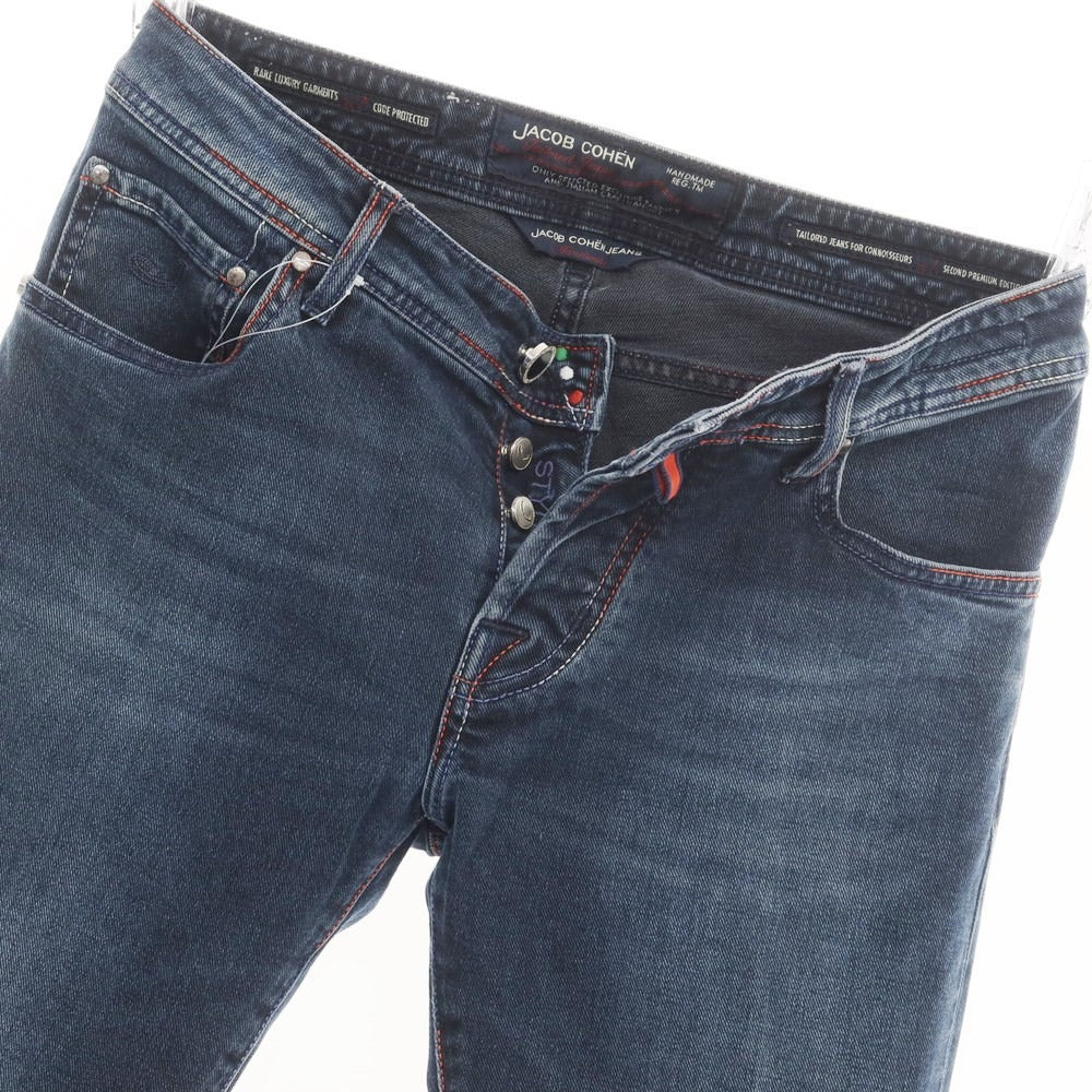 [Used] JACOB COHEN J622 Stretch Denim Pants Jeans Dark Navy [30] [Condition Rank B] [Men&