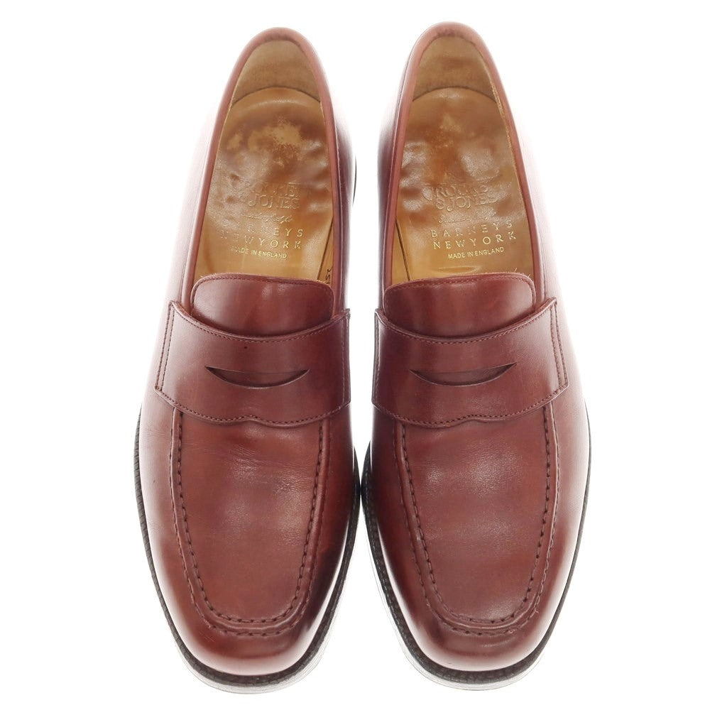 [Used] Crockett &amp;amp; Jones CROCKETT &amp;amp; JONES Barneys New York special order READING coin loafer red brown [7E] [Condition rank C] [Men&