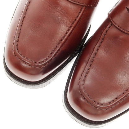 [Used] Crockett &amp;amp; Jones CROCKETT &amp;amp; JONES Barneys New York special order READING coin loafer red brown [7E] [Condition rank C] [Men&