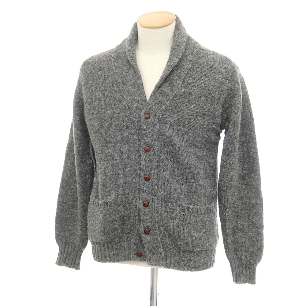 【中古】ジャミーソンズニットウェア Jamieson’s Knitwear ウール ショールカラー カーディガン グレー【サイズ表記なし（S位）】【GRY】【A/W】【状態ランクC】【メンズ】【759081】