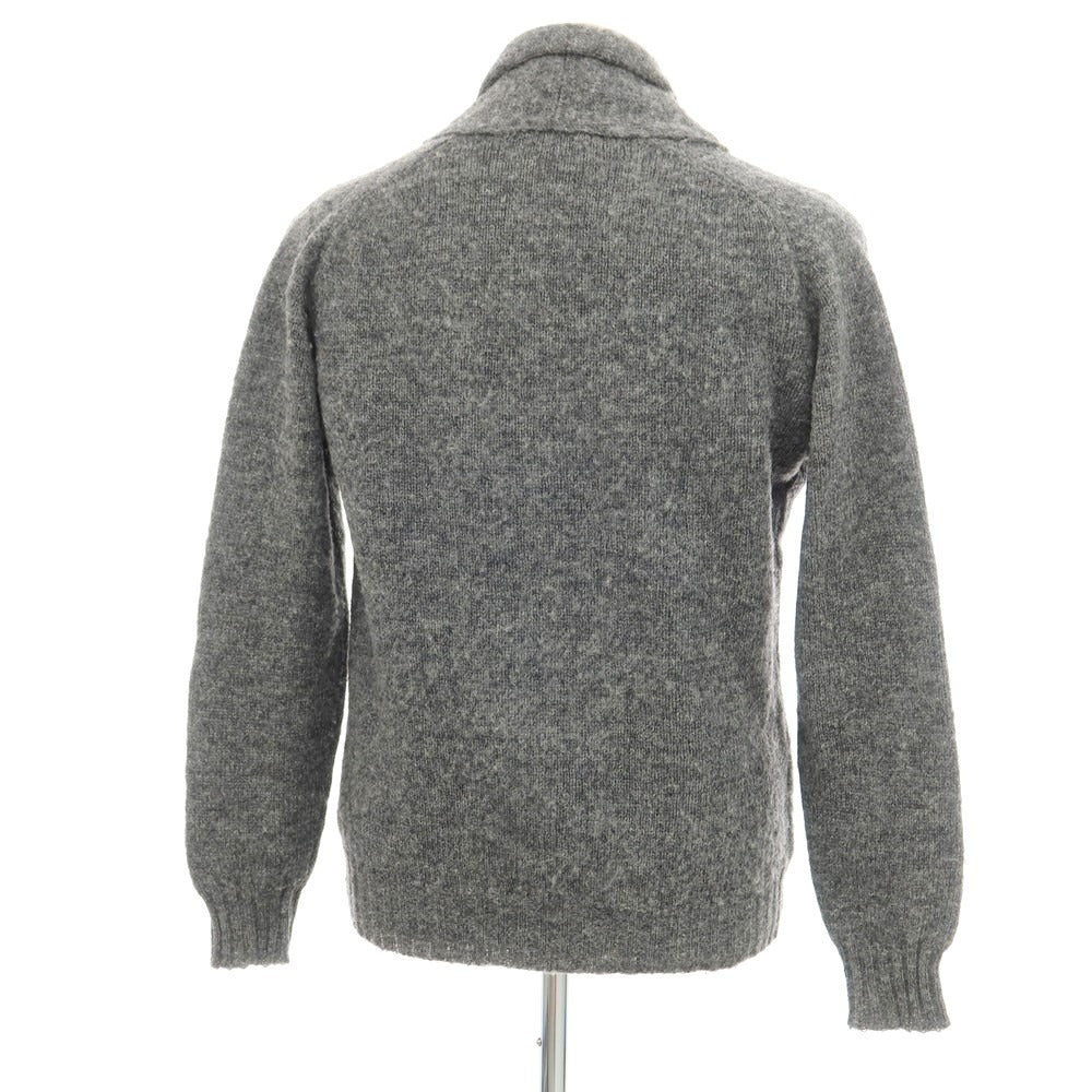 【中古】ジャミーソンズニットウェア Jamieson’s Knitwear ウール ショールカラー カーディガン グレー【サイズ表記なし（S位）】【GRY】【A/W】【状態ランクC】【メンズ】【759081】