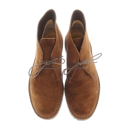 【中古】クラークス Clarks スエード デザートブーツ ブラウン【 表記消え（UK7.5位） 】【 状態ランクC 】【 メンズ 】