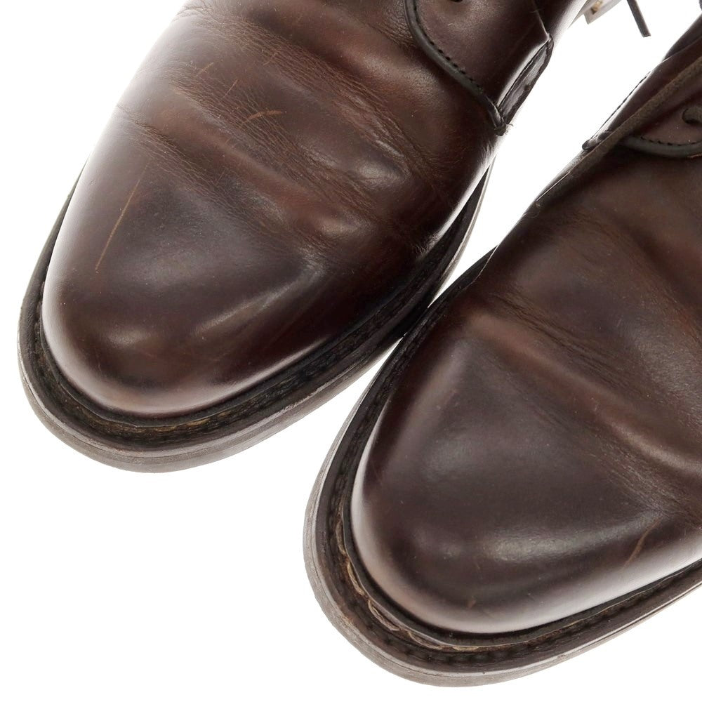 [Used] Berwick Norwegian-made oiled leather derby shoes, brown [6 1/2] [Condition: C] [Men&