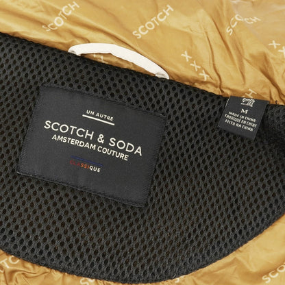 【中古】スコッチアンドソーダ SCOTCH &amp; SODA ポリエステル フーデッド 中綿ベスト ライトベージュ【 M 】【 状態ランクA 】【 メンズ 】