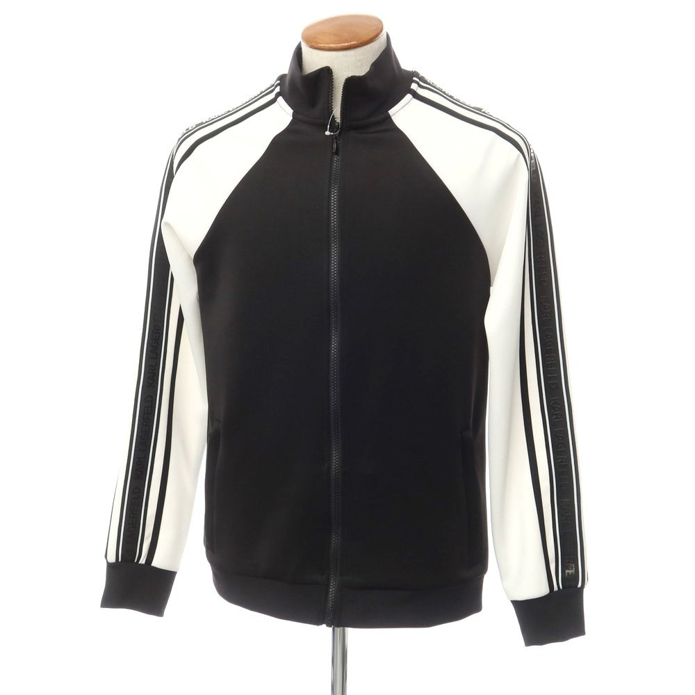 [Used] KARL LAGERFELD Polyester Zip-up Jersey Black x White [Size M] [BLK] [S/S/A/W] [Condition Rank A] [Men&