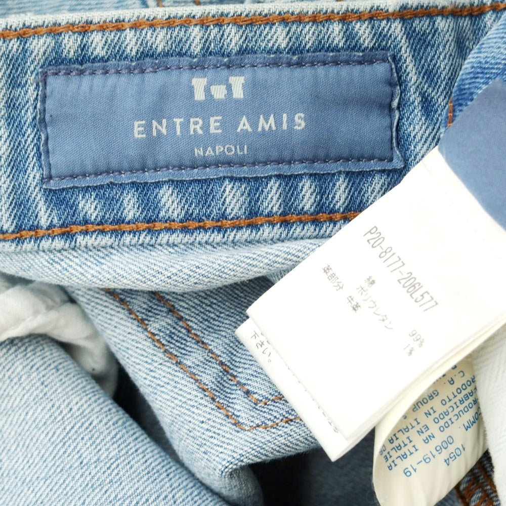 [Used] ENTRE AMIS stretch denim pants, jeans, light blue [33] [Condition rank C] [Men&