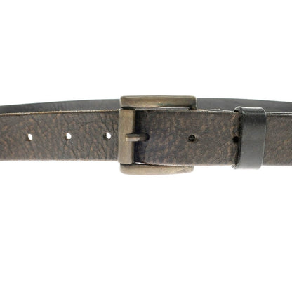 [Used] Mauro Grifoni Leather Belt Black [95] [Condition Rank C] [Men&