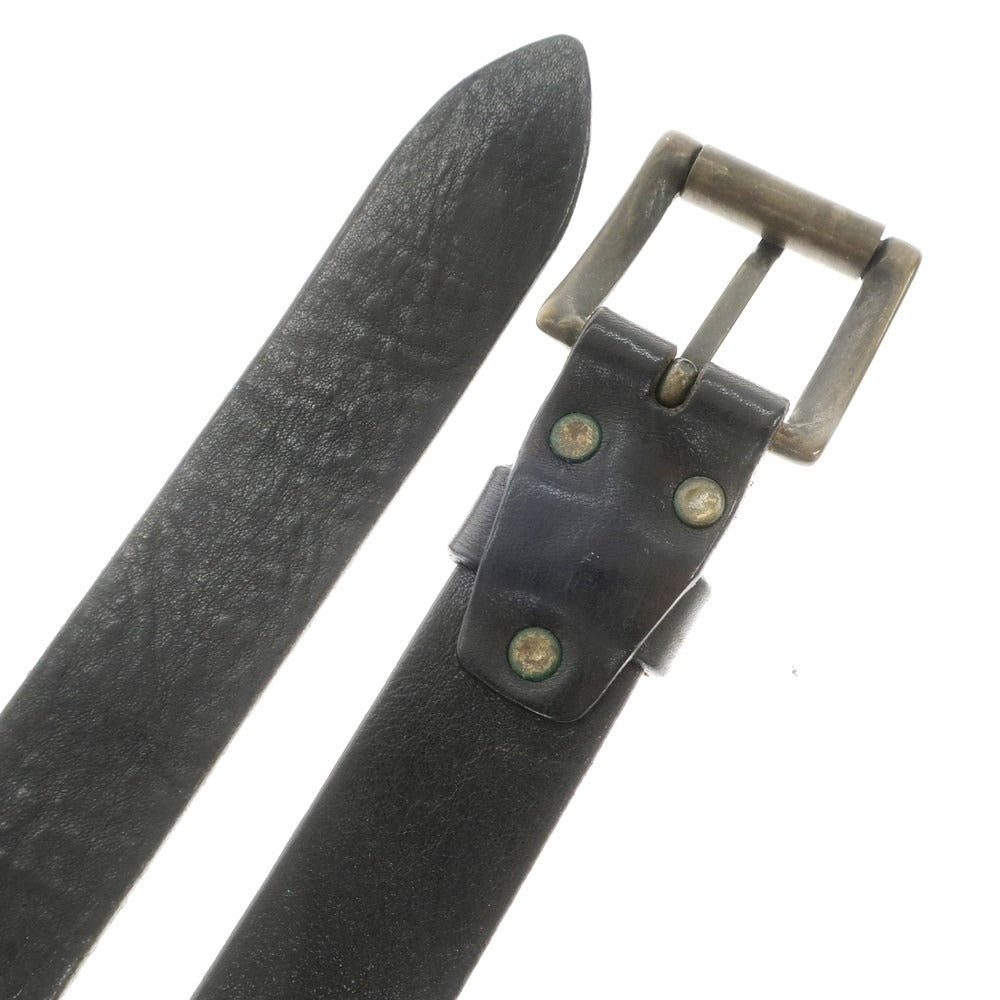 [Used] Mauro Grifoni Leather Belt Black [95] [Condition Rank C] [Men&