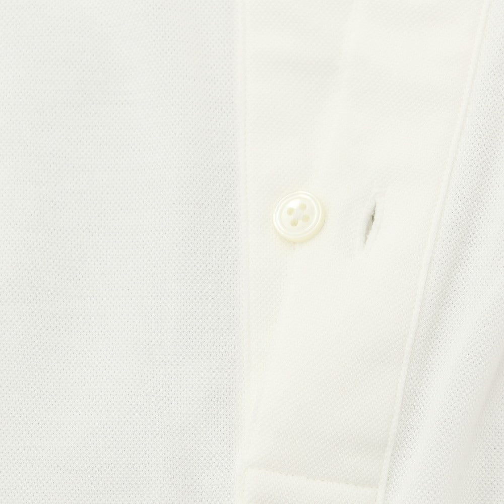 [Used] Makers Shirt Kamakura Cotton Polyester Long Sleeve Polo Shirt White [Size M] [WHT] [S/S/A/W] [Condition Rank C] [Men&