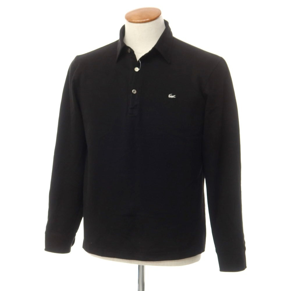 [Used] LACOSTE Cotton Long Sleeve Polo Shirt Black [Size 4] [BLK] [S/S/A/W] [Condition Rank C] [Men&