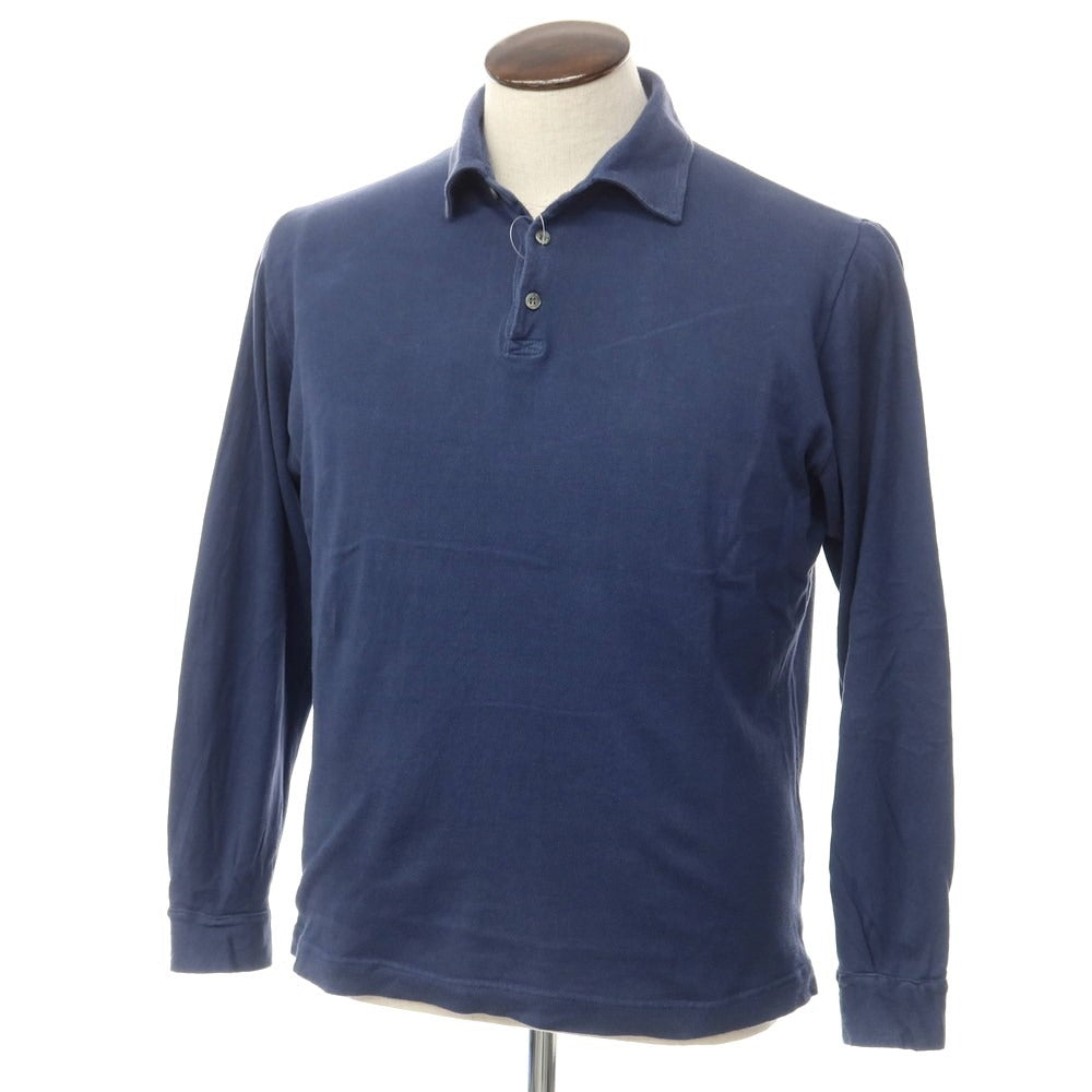 [Used] ZANONE Cotton Polo Knit Light Navy [Size 50] [NVY] [S/S] [Condition Rank D] [Men&