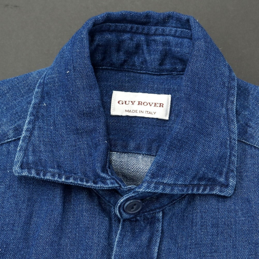 [Used] [Unused] GUY ROVER Denim Semi-wide Collar Casual Shirt Navy [S] [Condition Rank S] [Men&