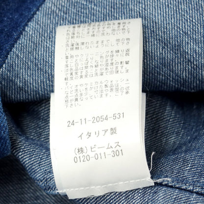 [Used] [Unused] GUY ROVER Denim Semi-wide Collar Casual Shirt Navy [S] [Condition Rank S] [Men&