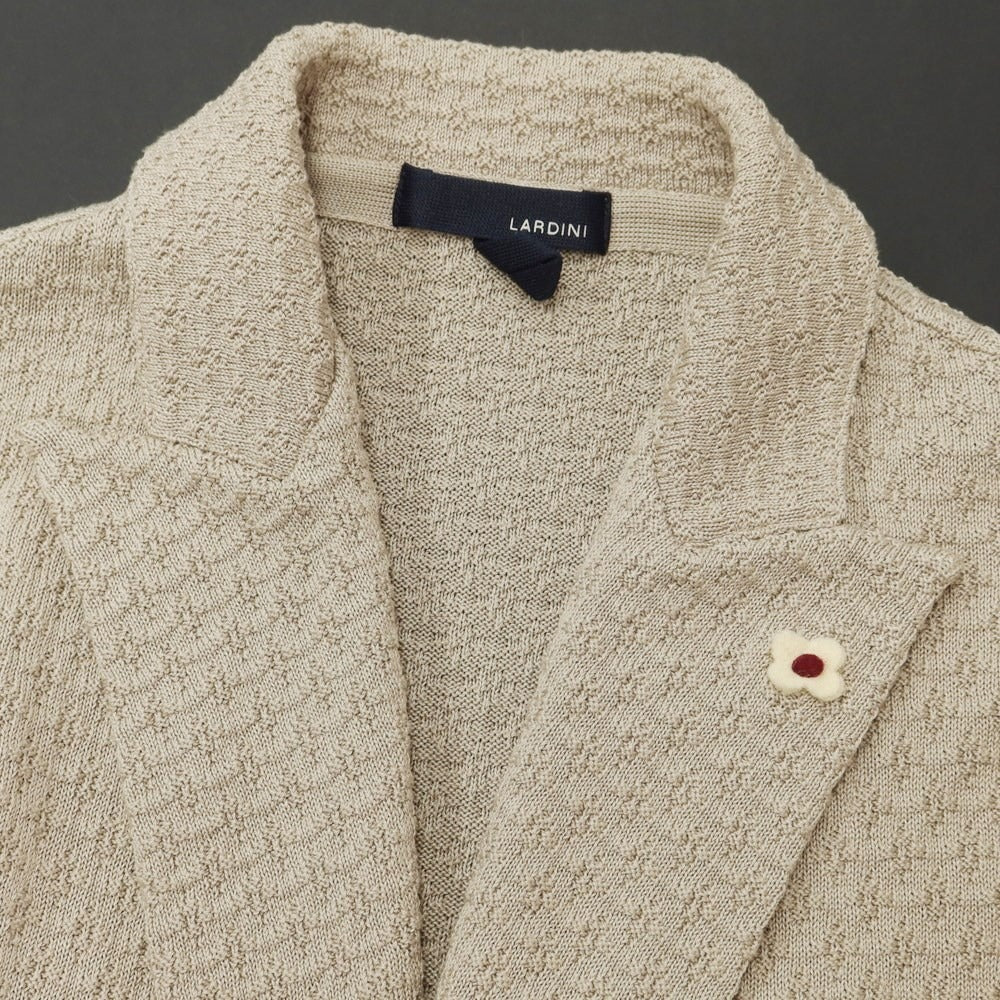 [Used] LARDINI Cotton Knit Jacket Beige [S] [Condition Rank A] [Men&