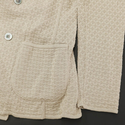 [Used] LARDINI Cotton Knit Jacket Beige [S] [Condition Rank A] [Men&