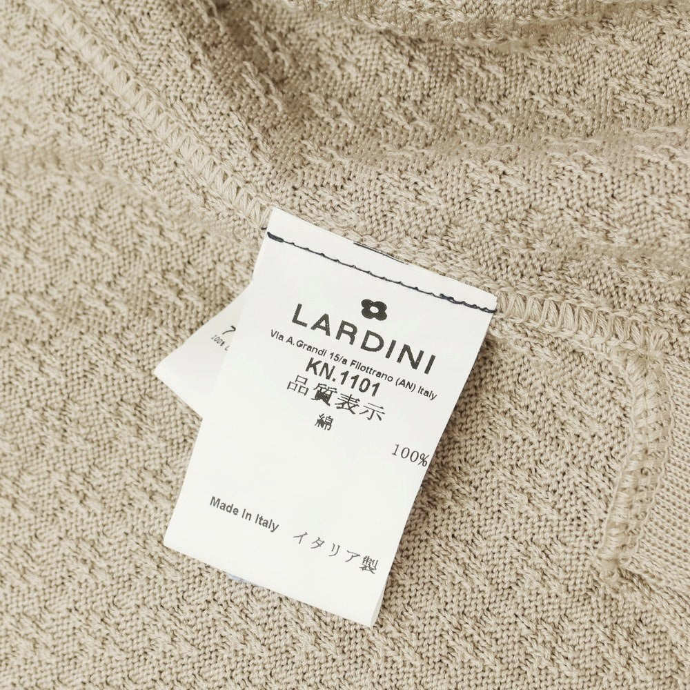 [Used] LARDINI Cotton Knit Jacket Beige [S] [Condition Rank A] [Men&