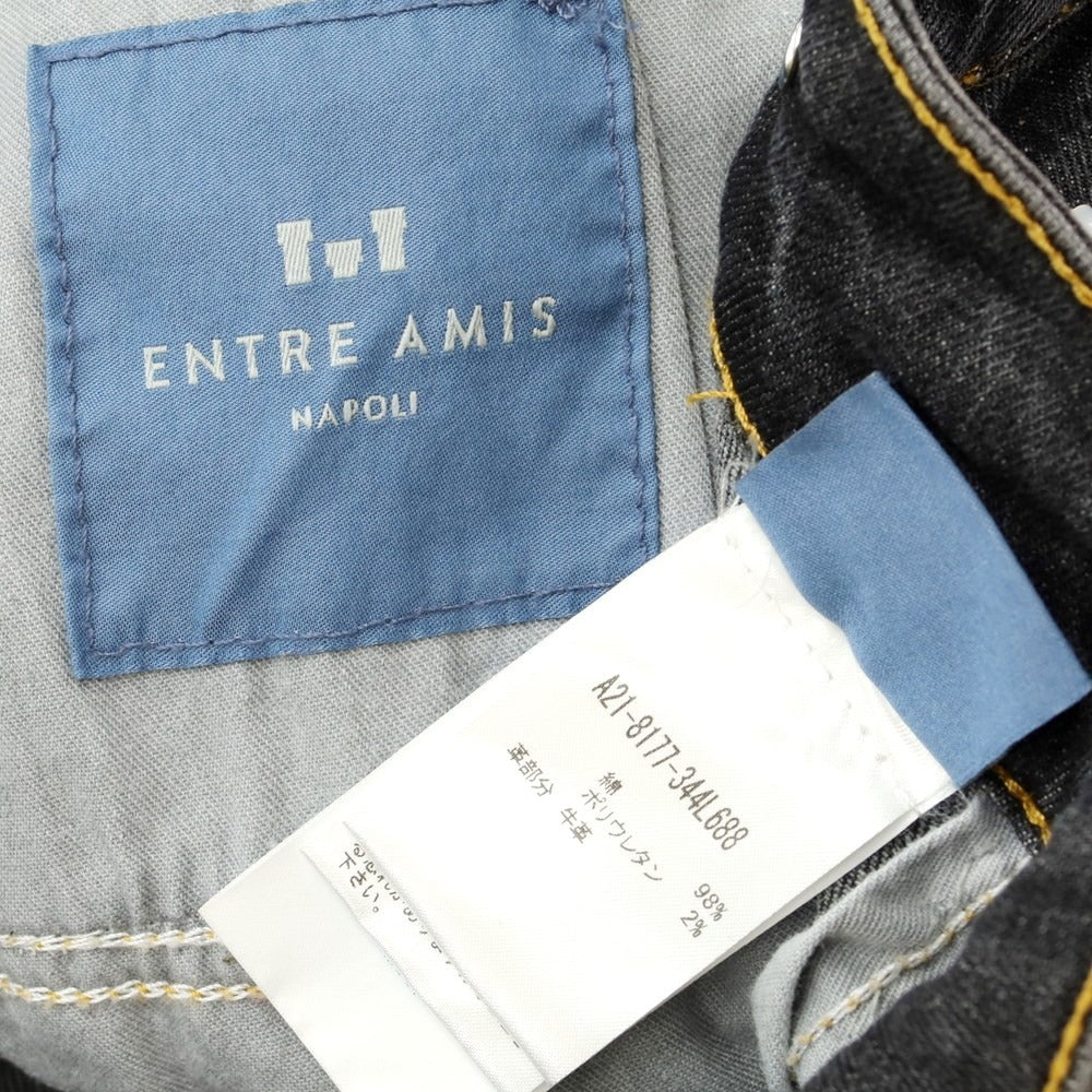 [Used] ENTRE AMIS stretch denim pants jeans black [32/46] [Condition rank A] [Men&