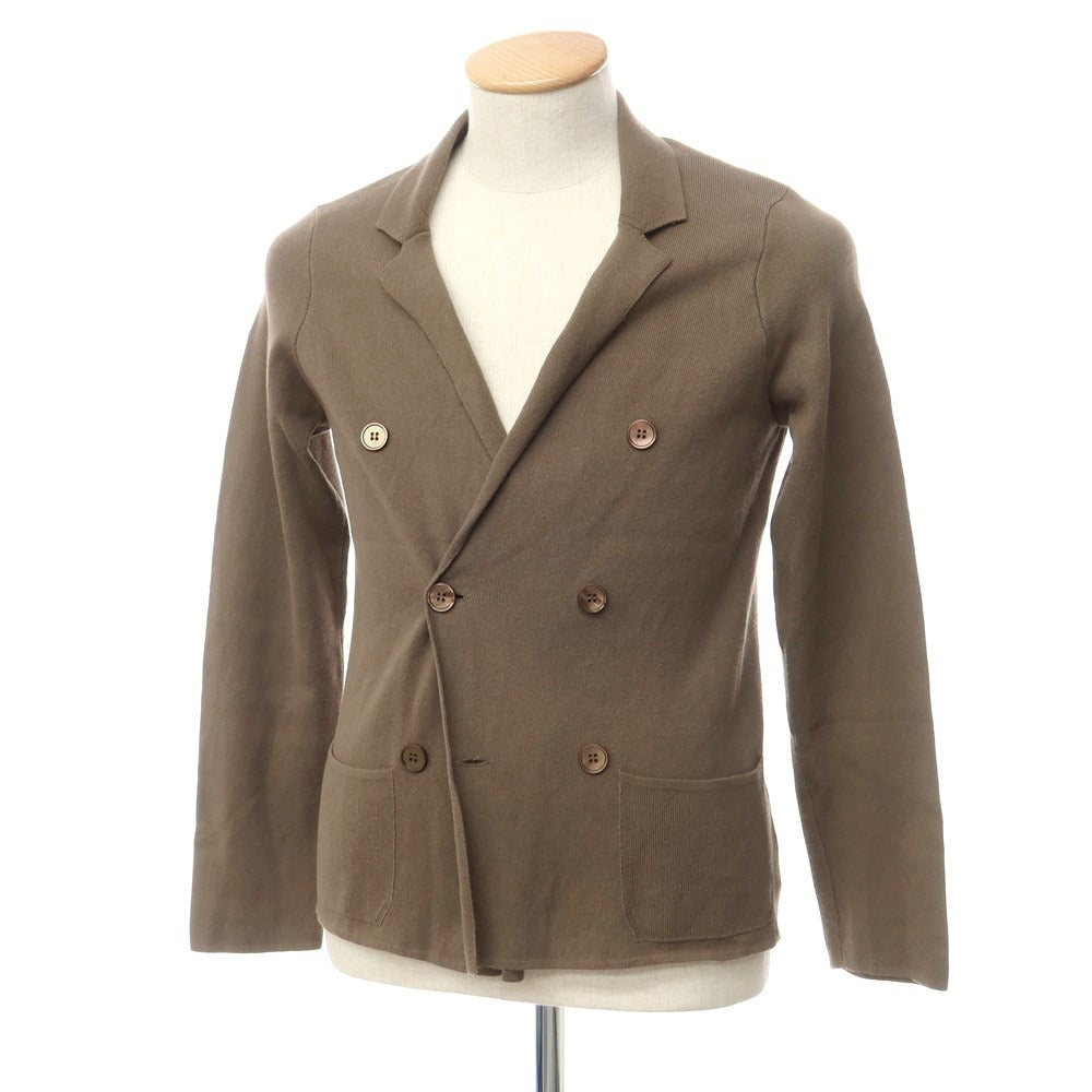 [Used] ZANONE high gauge cotton jacket-style cardigan, brown [44] [Condition rank C] [Men&