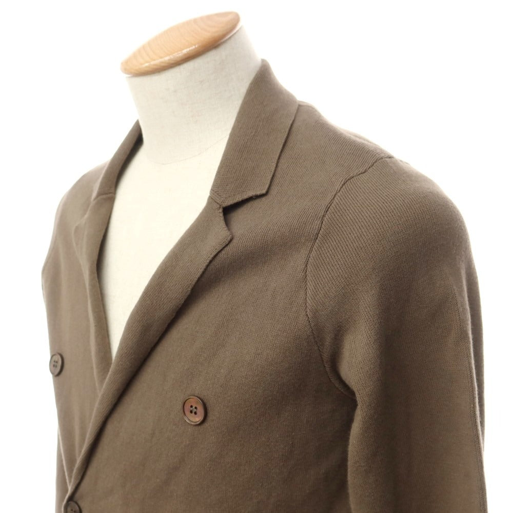 [Used] ZANONE high gauge cotton jacket-style cardigan, brown [44] [Condition rank C] [Men&