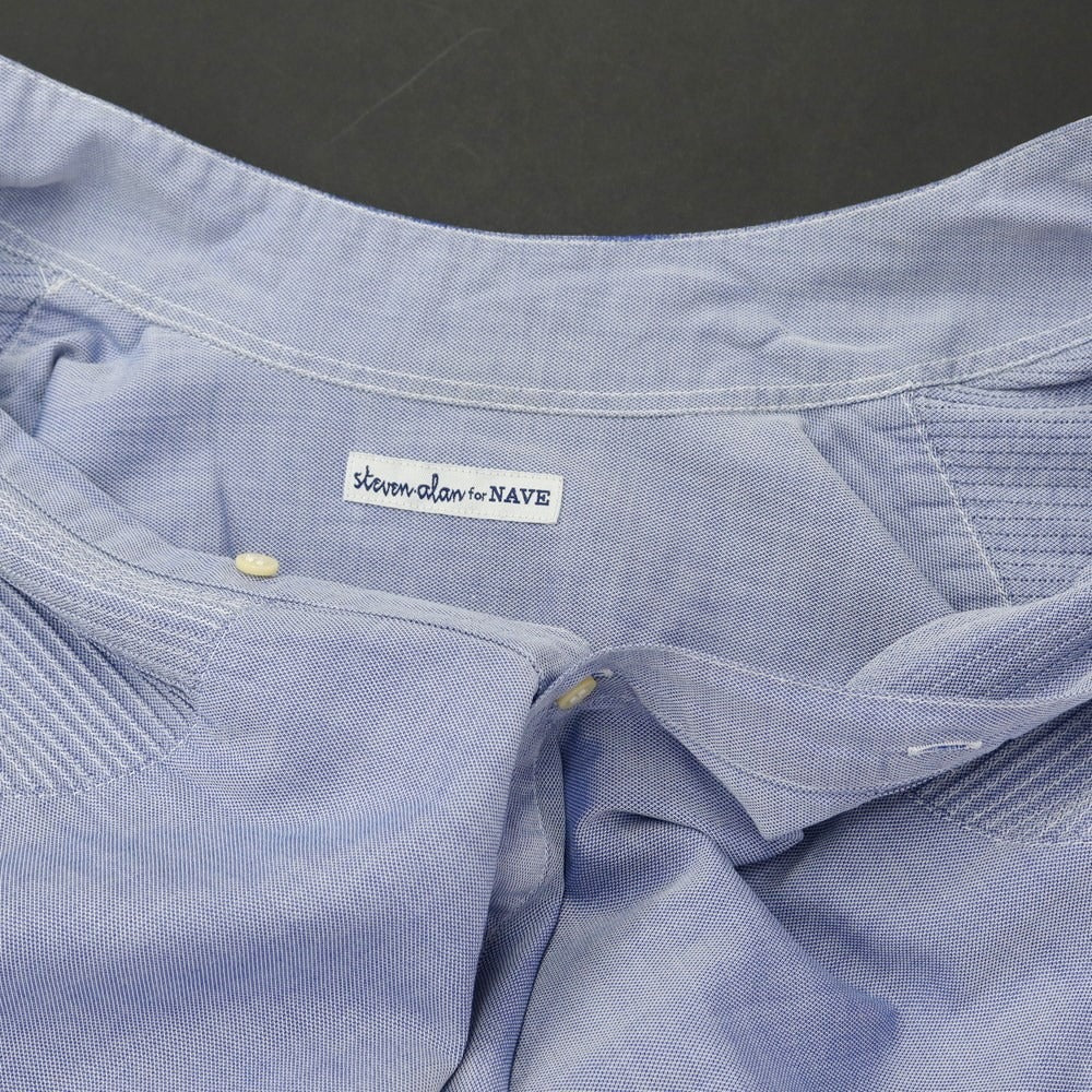 [Used] Steven Alan Cotton Stand Collar Casual Shirt Blue [46] [Condition Rank C] [Men&