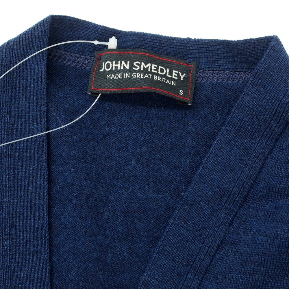 【中古】ジョンスメドレー JOHN SMEDLEY ウールニット ハイゲージ カーディガン ネイビー【サイズS】【NVY】【A/W】【状態ランクB】【メンズ】【759080】