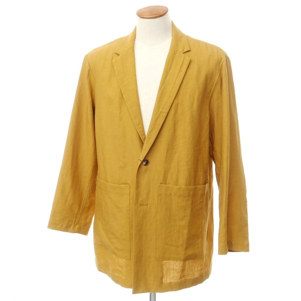 [Used] [Unused] RAKINES 2024 Spring/Summer Linen Long Jacket Marigold [2] [Condition Rank S] [Men&