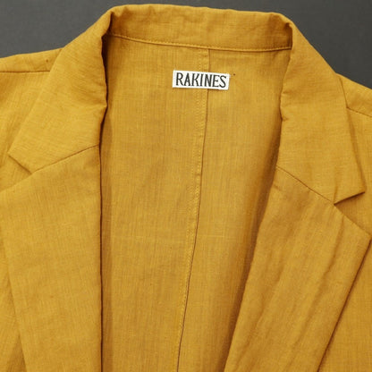 [Used] [Unused] RAKINES 2024 Spring/Summer Linen Long Jacket Marigold [2] [Condition Rank S] [Men&