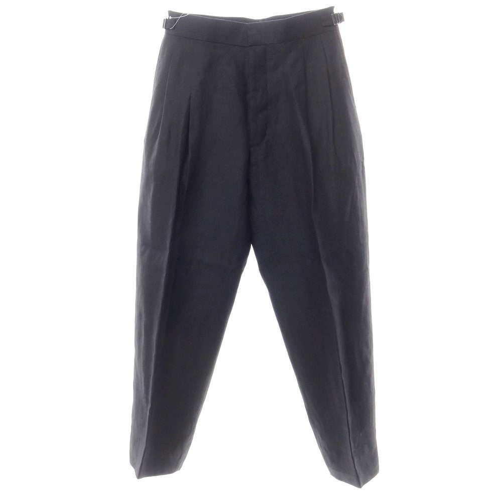 [Used] HUM VENT Spring/Summer 2024 Twill Linen Wide Slacks Pants Navy x Black [2] [Condition Rank A] [Men&