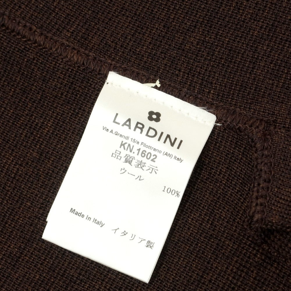 【中古】ラルディーニ LARDINI ウール 2つボタン ニットジャケット ブラウン【サイズXXS】【BRW】【A/W】【状態ランクA】【メンズ】【758994】