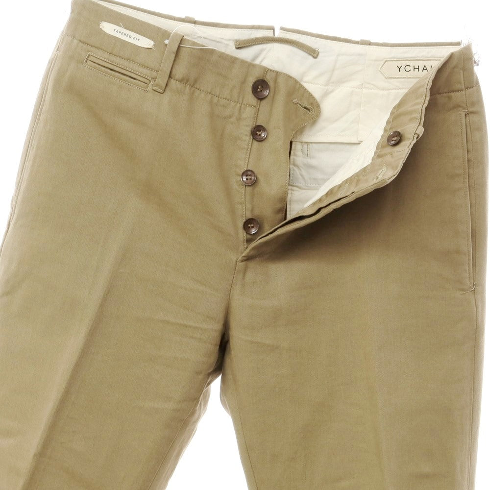 [Used] YCHAI Twill Cotton Casual Slacks Pants Dark Beige [29] [Condition Rank B] ​​[Men&