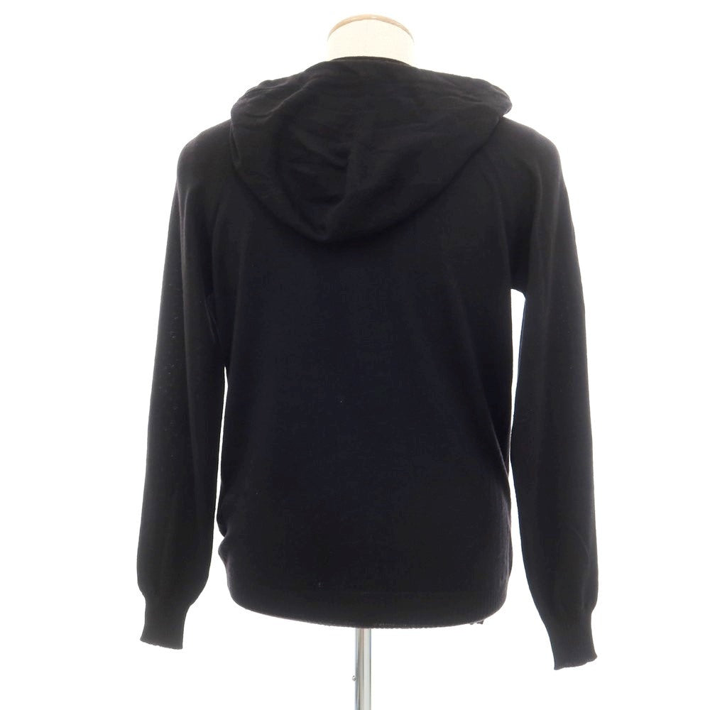 【中古】ジョンスメドレー JOHN SMEDLEY ウールニット ジップアップ パーカー ブラック【サイズS】【BLK】【A/W】【状態ランクC】【メンズ】【759080】