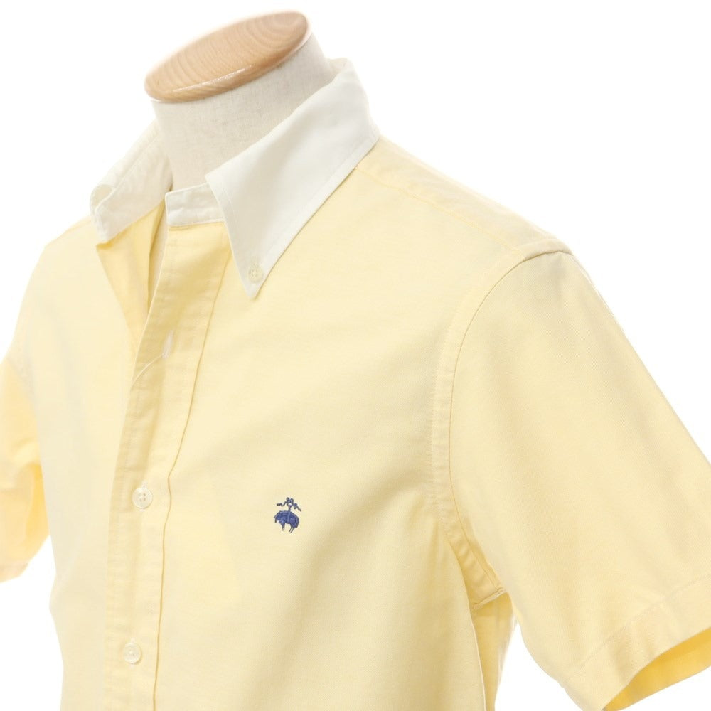 [Used] Brooks Brothers Cotton Short Sleeve Shirt Cream Yellow [S] [Condition Rank C] [Men&