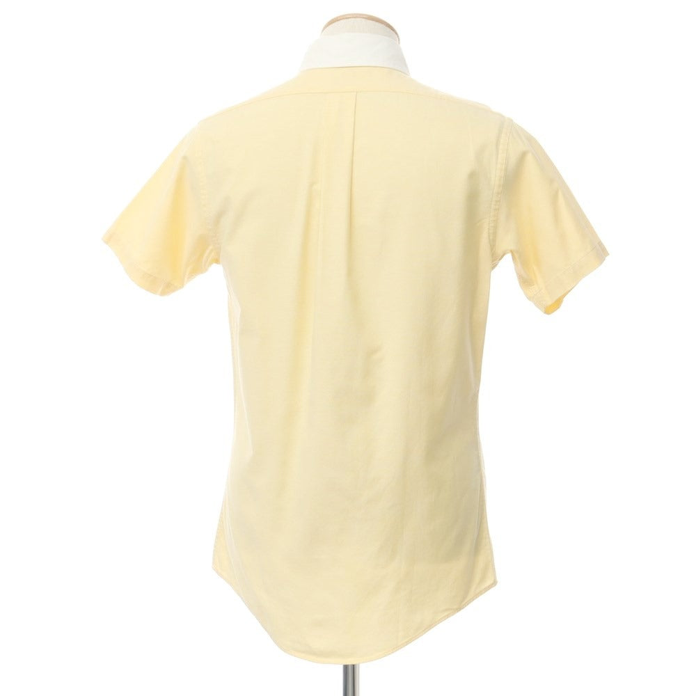 [Used] Brooks Brothers Cotton Short Sleeve Shirt Cream Yellow [S] [Condition Rank C] [Men&