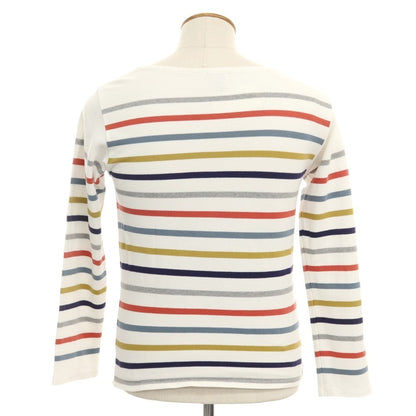 [Used] BEAUTY&amp;amp;YOUTH UNITED ARROWS Cotton Striped Long Sleeve T-Shirt White x Multicolor [Size M] [WHT] [S/S/A/W] [Condition Rank C] [Men&