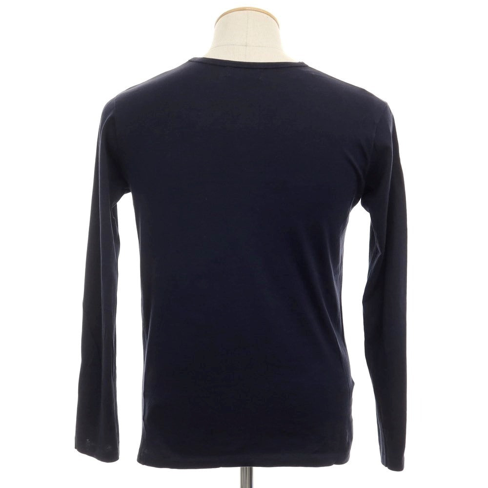 [Used] SUNSPEL Cotton V-neck long sleeve T-shirt Navy [Size S] [NVY] [S/S/A/W] [Condition Rank C] [Men&