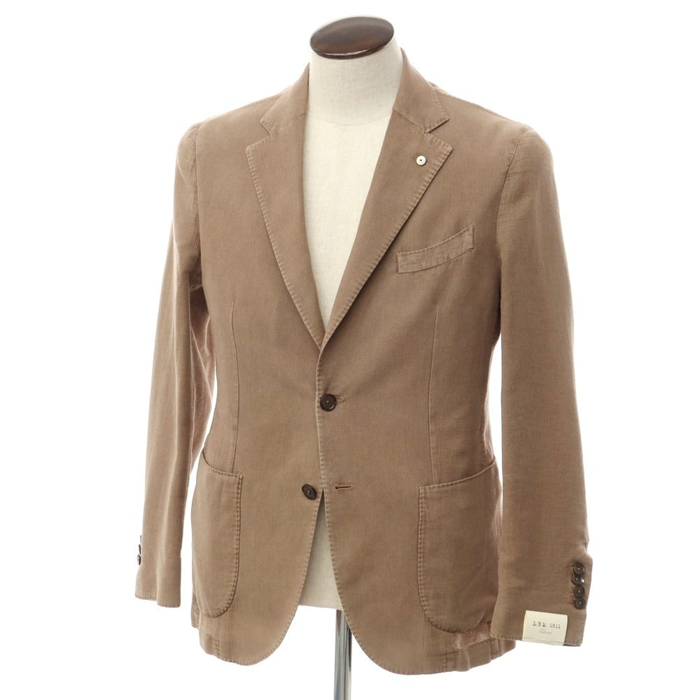 [New] LBM1911 Cotton Linen Casual Jacket Dark Beige [50] [Condition Rank N] [Men&