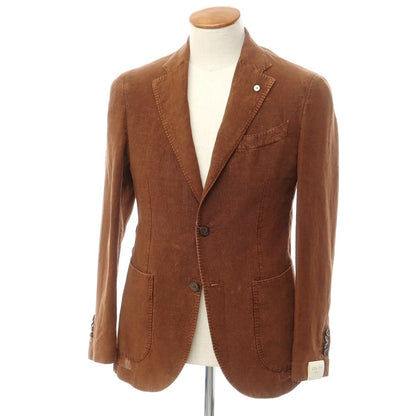 [New] LBM1911 Linen Casual Jacket Brown [46] [Condition Rank N] [Men&