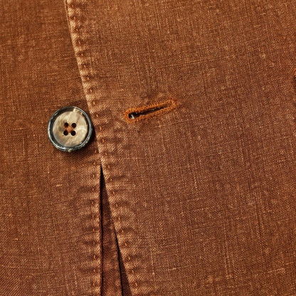 [New] LBM1911 Linen Casual Jacket Brown [46] [Condition Rank N] [Men&