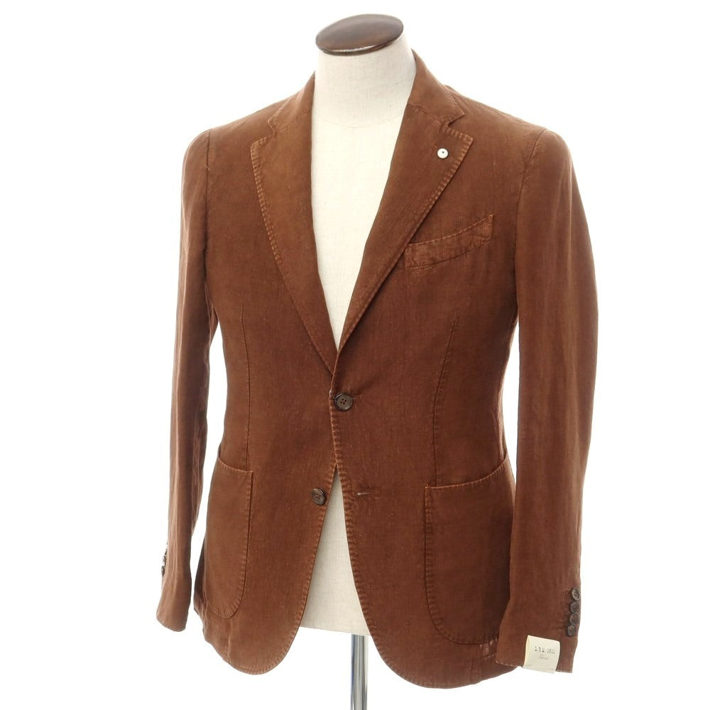 [New] LBM1911 Linen Casual Jacket Brown [48] [Condition Rank N] [Men&